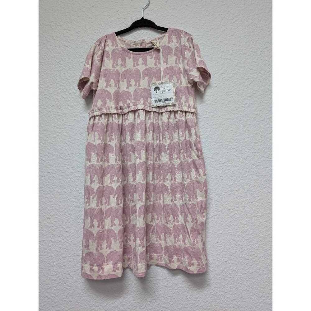 Kate Quinn Modal Dawn Elephant Lotus Rainbow Empire Dress 5Y